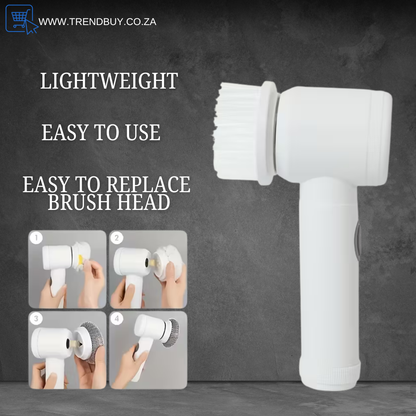 8pcs USB Rechargeable Electric Cleaning Brush Set