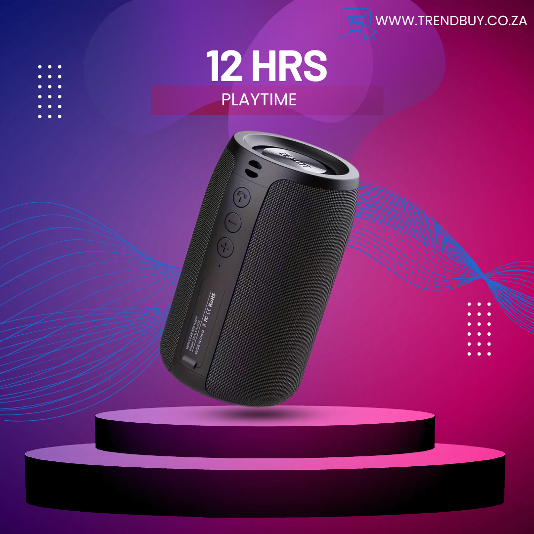 10W Rechargeable Bluetooth Speaker with Deep Bass + Dual Pairing