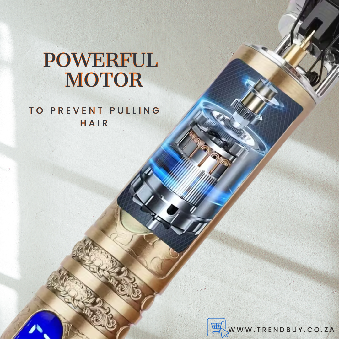 Professional Hair Trimmer w/ LED Display & Adjustable Combs