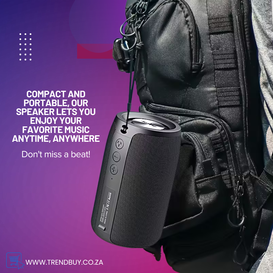 10W Rechargeable Bluetooth Speaker with Deep Bass + Dual Pairing