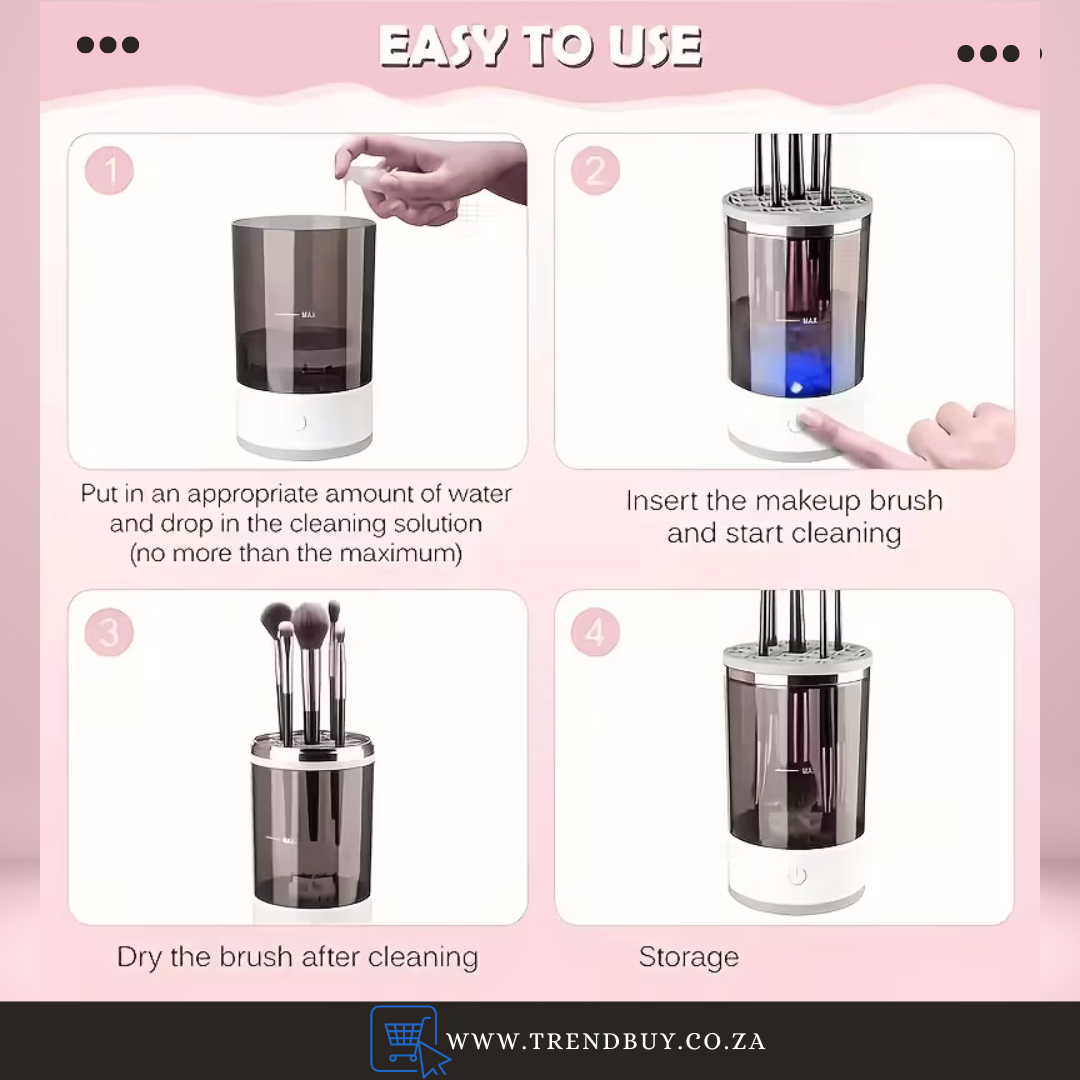 Automatic Makeup Brush Cleaner