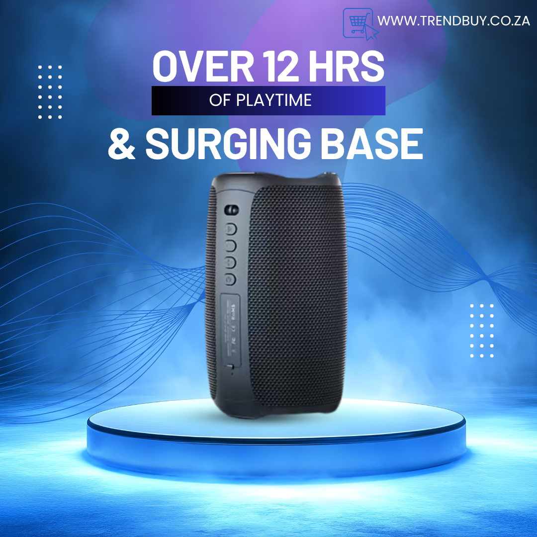 20W Rechargeable Bluetooth Speaker with Deep Bass + Dual Pairing + Light Show