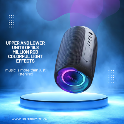 20W Rechargeable Bluetooth Speaker with Deep Bass + Dual Pairing + Light Show