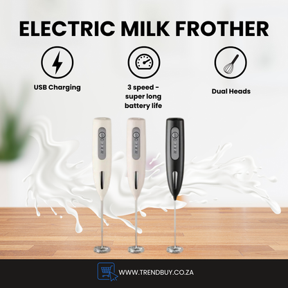 2-in-1 Electric Milk Frother & Drink Mixer